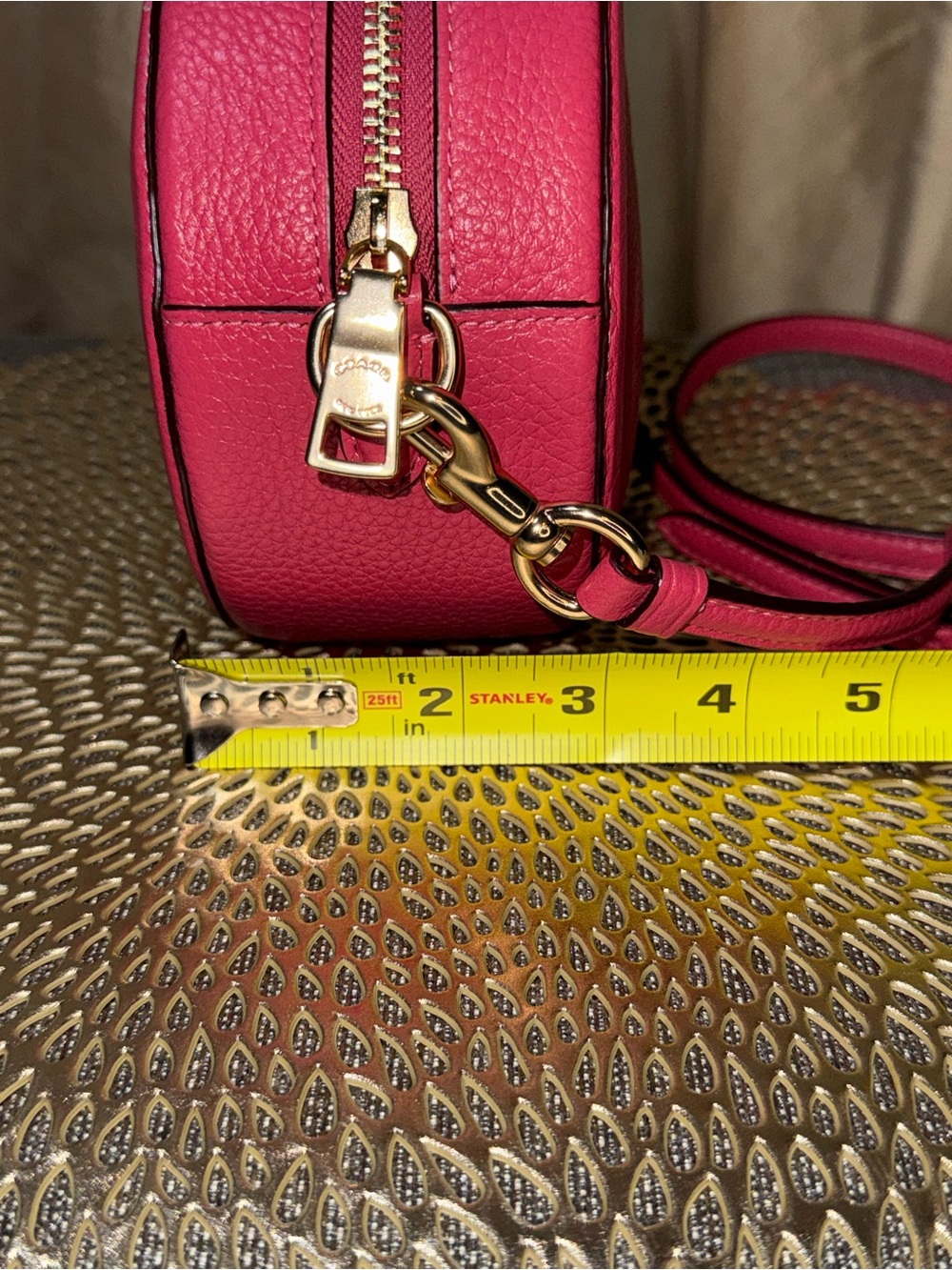 Coach Horse & Carriage Embossed Oval Crossbody – Pink (C4056) - Picture 11 of 11